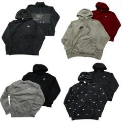 古着卸 まとめ売り ナイキ NIKE スウェット 8枚セット (メンズ XS /S ) スタンドカラー フーディー スウォッシュロゴ 中古 古着 ND1886