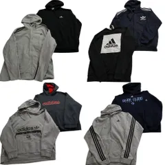 古着卸 アディダス adidas スウェット 8枚セット (メンズ XL /2XL ) トレフォイル スリーストライプス オリジナルス 中古 古着 ND1945