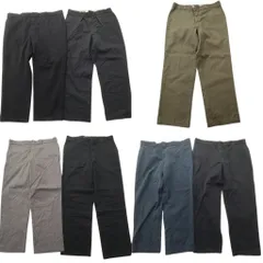 古着卸 まとめ売り ディッキーズ Dickies 874 ワーク パンツ 7枚セット (メンズ 38 /40 /44 /48 ) ブラック ストレート 中古 古着 ND2814