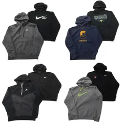 古着卸 まとめ売り ナイキ NIKE スウェット 8枚セット (メンズ S /M ) フーディー スウォッシュ ジップパーカー 中古 古着 ND3055