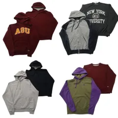 古着卸 まとめ売り チャンピオン Champion スウェット 8枚セット (メンズ M ) フーディー ツートン カレッジ風 中古 古着 ND3047