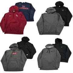 古着卸 まとめ売り ナイキ NIKE スウェット 8枚セット (メンズ L ) フーディー カレッジ風 ワンポイント スウォッシュロゴ 中古古着 ND3036