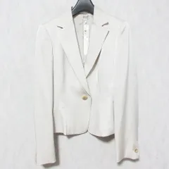 未使用 ANAYI アナイ ショートテーラードジャケット 36 ベージュ レディース 古着 中古 USED