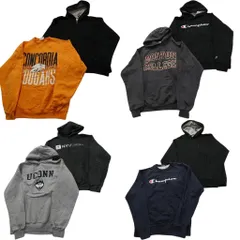 古着卸 まとめ売り チャンピオン Champion スウェット 8枚セット (メンズ M ) カレッジ風 ジップパーカー クルーネック 中古 古着 ND3069