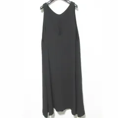 美品 NO CONTROL AIR ノーコントロールエアー ライトクレープ ダブルクロス Vネック ジャンパースカート ワンピース NC922SK ブラック レディース 古着 中古 USED