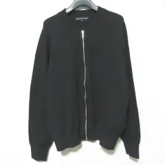 美品 23AW 23区 ヴィスコースストレッチ ニットブルゾン ジャケット KRWOSA0253 38 ブラック レディース 古着 中古 USED