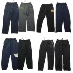 古着卸 まとめ売り ナイキ NIKE ジャージ パンツ 8枚セット (メンズ L ) スウォッシュ ライン ジョガーパンツ 中古 古着 ND3479