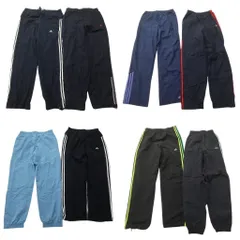 古着卸 まとめ売り アディダス adidas ウインドブレーカー パンツ 8枚セット (メンズ S ) 90’s パフォーマンスロゴ 中古 古着 ND3476