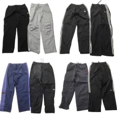 古着卸 まとめ売り アディダス adidas ウインドブレーカー パンツ 8枚セット (メンズ L ) 90’s トラックパンツ 中古 古着 ND3474