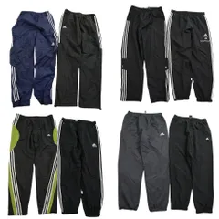 古着卸 まとめ売り アディダス adidas ウインドブレーカー パンツ 8枚セット (メンズ L ) パフォーマンスロゴ 90’s 中古 古着 ND3501