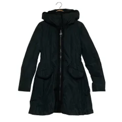 美品 MONCLER モンクレール SAISSAC ダウンコート サイズ0 ブラック レディース 古着 中古 USED