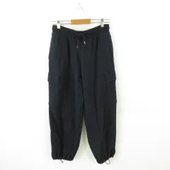ユニクロ UNIQLO スウェットカーゴパンツ ロング 黒 L *A374