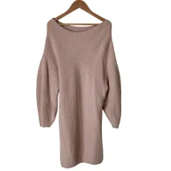 美品 23AW SNIDEL スナイデル ラクーンミニニットワンピース サイズF ピンク レディース 古着 中古 USED