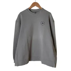 美品 adidas by Stella McCartney アディダス バイ ステラマッカートニー オーバーサイズ スウェット トレーナー M グレー レディース 古着 中古 USED
