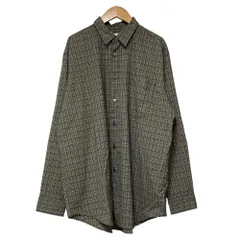 美品 beautiful people ビューティフルピープル オーバーサイズチェックシャツ サイズ190 ブラック メンズ 古着 中古 USEDのサムネイル