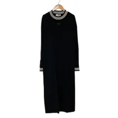 美品 adidas Originals アディダスオリジナルス ニットワンピース サイズOT ブラック レディース 古着 中古 USED