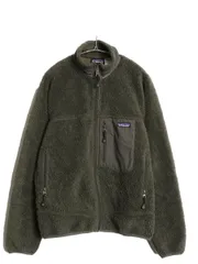 【お得なクーポン配布中!】 00s ★ パタゴニア レトロX フリース ジャケット メンズ S / 03年製 古着 オールド フルジップ アウトドア パイル ツートン ブルゾン 緑