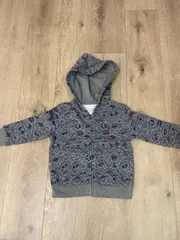 【中古美品】ラルフローレン　ポロ　くま柄　グレーパーカー　24M 90