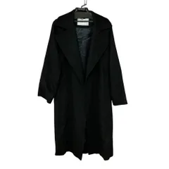 美品 Max Mara マックスマーラ マニュエラ キャメル100％ ロングガウンコート 10161323000 サイズ42 ブラック レディース 古着 中古 USED