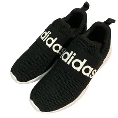 美品 adidas アディダス LITE RACER ADAPT 4.0 ライト レーサー アダプト 4.0 ロゴ スニーカー スリッポン H04343 26cm ブラック メンズ 古着 中古 USED