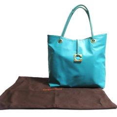 GHERARDINI ゲラルディーニ ソフティ トートバッグ グリーン レディース 古着 中古 USED