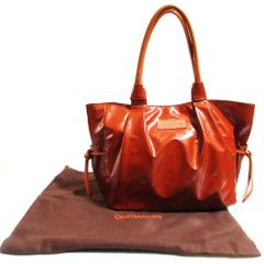 良品 GHERARDINI ゲラルディーニ ソフティ ハンドルレザートートバッグ ブラウン レディース 古着 中古 USED