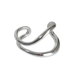 美品 Nothing And Others ナッシングアンドアザーズ ワイドバングル ブレスレット アクセサリー シルバーカラー レディース 古着 中古 USED