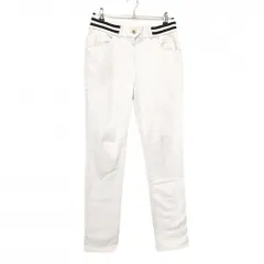 キャロウェイ パンツ 白×黒 ウエストライン 裏微起毛  レディース L ゴルフウェア Callaway