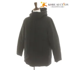 ■ green label relaxing グリーンレーベルリラクシング ダウンジャケット アウター ファスナー ポケット フード メンズ S ブラック