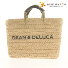 ■ DEAN & DELUCA x BEAMS COUTURE 保冷かごバッグ大 ハンドバッグ 鞄 ロゴ レディース ベージュ系 タグ付き