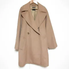 美品 23AW MaxMara Weekend マックスマーラウィークエンド ダブルブレスト ウールコート 38 キャメル レディース 古着 中古 USED