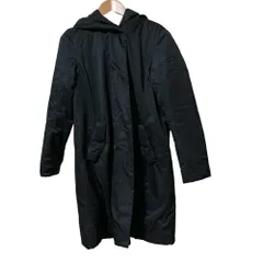 美品 UNTITLED アンタイトル 中綿ツイルフーデッドコート サイズ2 ブラック レディース 古着 中古 USED