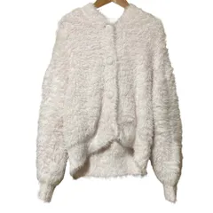 美品 23AW gelato pique ジェラートピケ バニーモコ フード付きカーディガン PWNT234082 サイズF ピンク レディース 古着 中古 USED