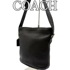 コーチ COACH レザー バケツ型 ショルダーバッグ ブラウン オールドコーチ ヴィンテージ 本革 巾着フォルム ミニマル クラシック Y2K クロスボディ 肩掛け 斜め掛け レディース