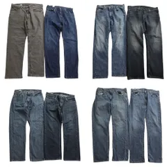 古着卸 まとめ売り リーバイス 559 デニム パンツ 8枚セット (メンズ 36 /38 ) フェード アメカジ ストレート 中古 古着 ND0636