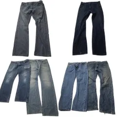 古着卸 まとめ売り リーバイス 517 デニム パンツ 6枚セット (メンズ 38 /36 /34 ) フェード アメカジ インディゴブルー 中古 古着 ND0655