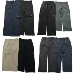 古着卸 まとめ売り ディッキーズ Dickies ダブルニー パンツ 8枚セット (メンズ 36 /38 ) ワークパンツ カーゴ 中古 古着 ND1483
