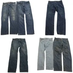 古着卸 まとめ売り リーバイス 505 デニム パンツ 6枚セット (メンズ 36 ) インディゴブルー ストレート アメカジ 中古 古着 ND3338