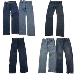 古着卸 まとめ売り リーバイス 505 デニム パンツ 6枚セット (メンズ 29 /30 ) ストレート インディゴブルー アメカジ 中古 古着 ND3359