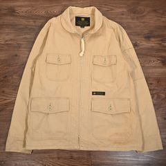 フェローズ Pherrow's ワークジャケット ヒッコリー ストライプ 刺繍