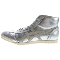 Onitsuka Tiger (オニツカタイガー) MEXIO MID RUNNER DELUXE ダメージ加工 ハイカットスニーカー シルバー US9.5/27.5cm 1181A608-020