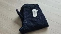 INCOTEX ネイビー コーデュロイ パンツ