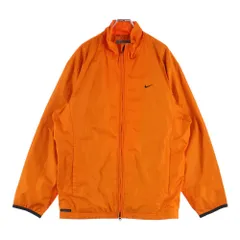 NIKE (ナイキ) ナイロンウィンドブレーカー スタンドカラージャケット オレンジ
