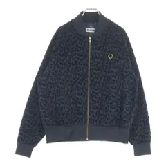 FRED PERRY (フレッドペリー) ×MILES KANE マイルズケイン フロッグレオパード ポリジャケット ブルゾン ブラック SJ7007のサムネイル
