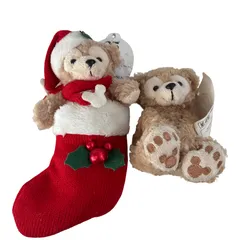 ★ダッフィー 25周年 クリスマス ぬいぐるみ バッジ マグネット