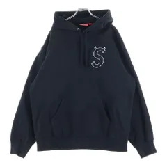 SUPREME (シュプリーム) 22AW S Logo Hooded Sweatshirt Sロゴ 刺繍 フーディー スウェットシャツ パーカー ブラック