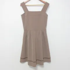 FOXEY NEW YORK フォクシーニューヨーク エレガントステッチ ワンピース 39925 サイズ40 モカ レディース 古着 中古 USED