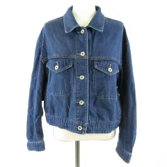ユニクロ UNIQLO デニムジャケット Gジャン 長袖 紺 L *T491