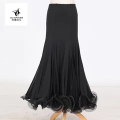 【新品未使用】ボーン巻き モダンダンススカート 社交ダンスドレス 社交ダンス フラダンス ロングスカート