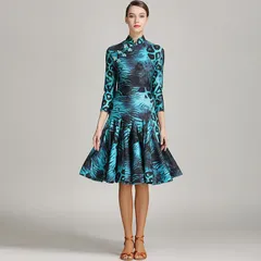 【新品未使用】ラテンダンス ワンピース クロスチャイナ 練習着 新作 大人